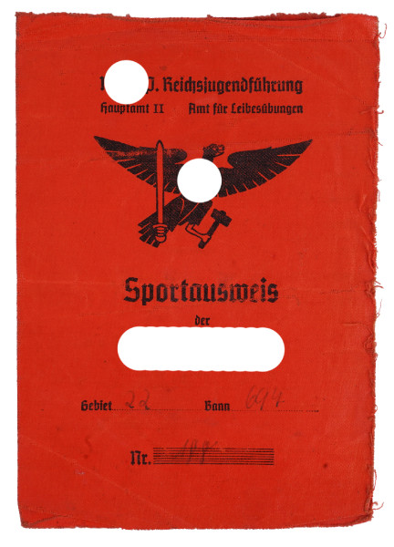 Sportausweis der Hitlerjugend Pippig Schirnding