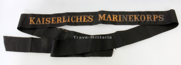 Kaiserliche Marine Mützenband Marinekorps Flandern