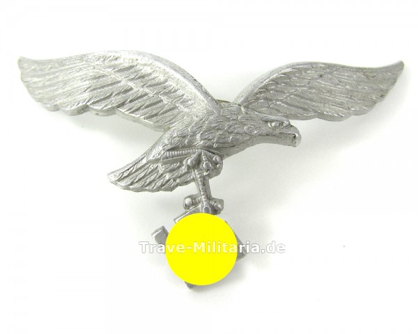 Luftwaffe Mützenadler für Schirmmütze Aluminium 2. Modell