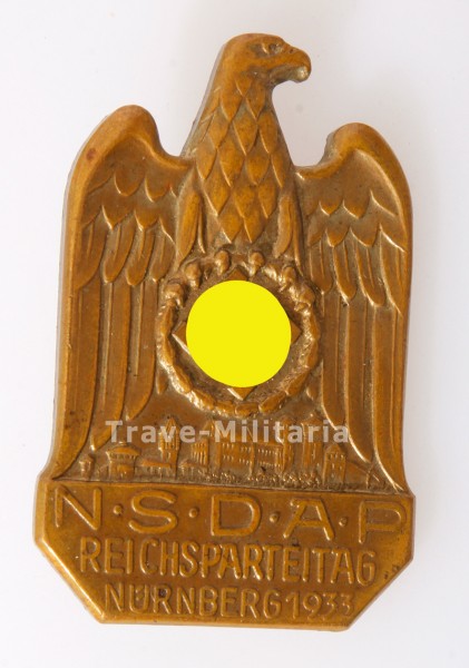 NSDAP Abzeichen Reichsparteitag Nürnberg 1933