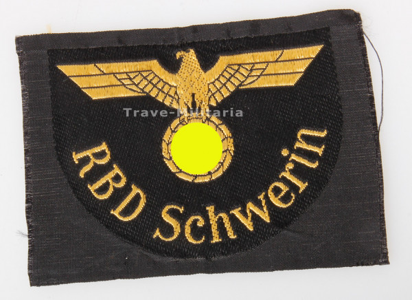Deutsches Reichsbahn Ärmelabzeichen RBD Schwerin