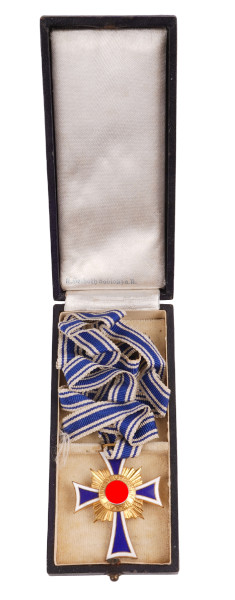 Ehrenkreuz der Deutschen Mutter in Gold im Etui