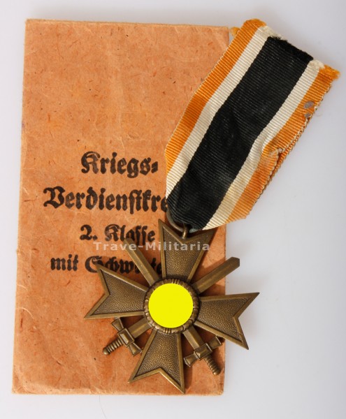Kriegsverdienstkreuz 2. Klasse mit Schwertern 1939 mit Tüte