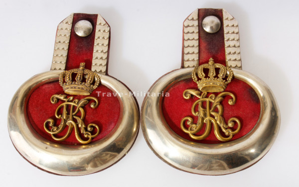 Württemberg Paar Epauletten Ulanen-Regiment König Karl