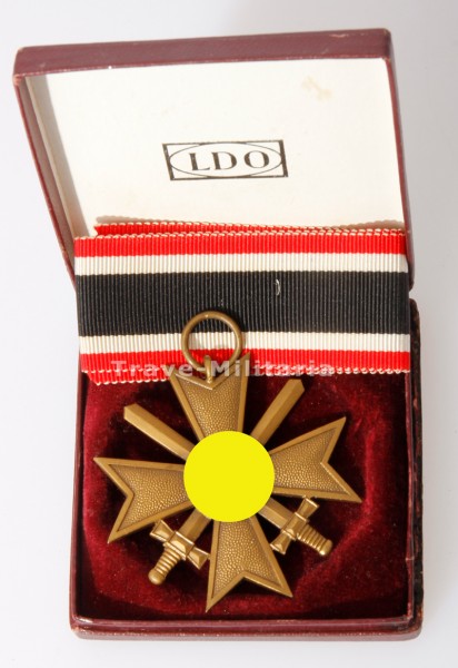 Kriegsverdienstkreuz 2.Klasse mit Schwertern im LDO-Etui