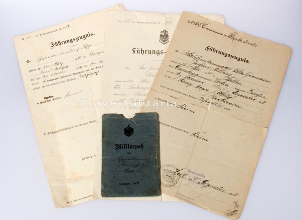 3 Führungszeugnisse Kaiserreich