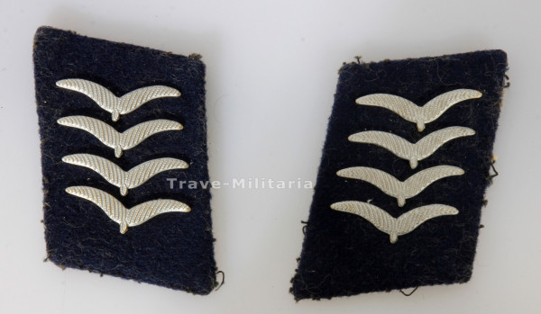Luftwaffe Paar Kragenspiegel Sanitäts-Stabsgefreiter
