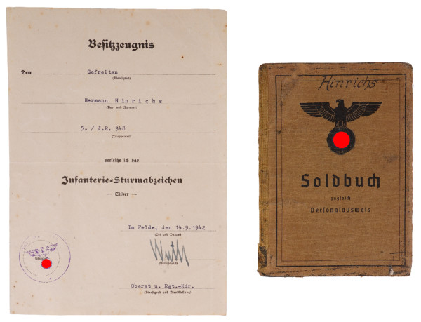 Papiere Hinrichs I. R. 348