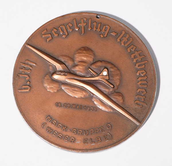 NSFK 6.7th Segelflug-Wettbewerb 1939 nicht tragbare Medaille