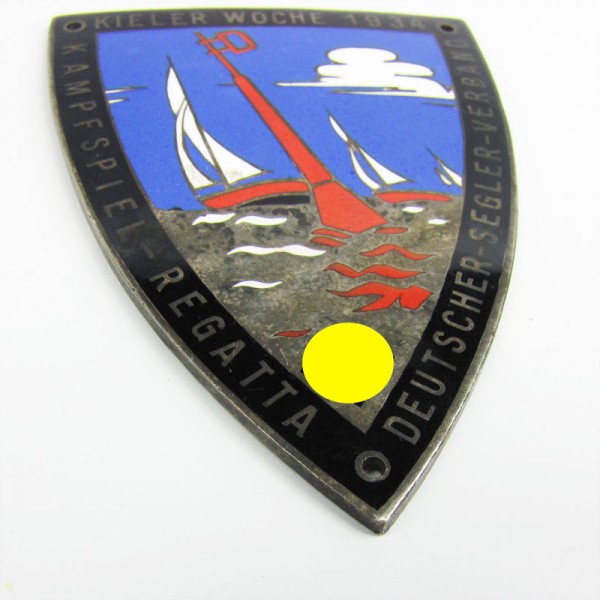 Plakette Kampfspiel-Regatta Kieler Woche 1934