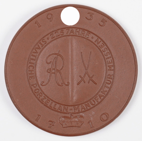 Meissen-Medaille Johann Friedrich Böttger 225 Jahre Meissen