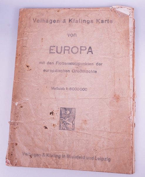 Karte Europa mit den Flottenstützpunkten d. europäischen Großmächte