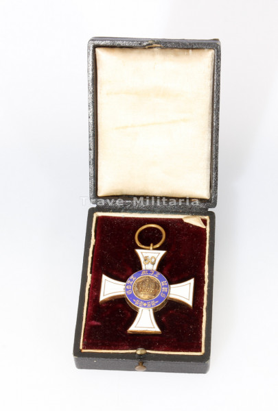 Preußen Königlicher Kronen-Orden Kreuz 3. Klasse mit Jubiläumszahl 50 im Etui