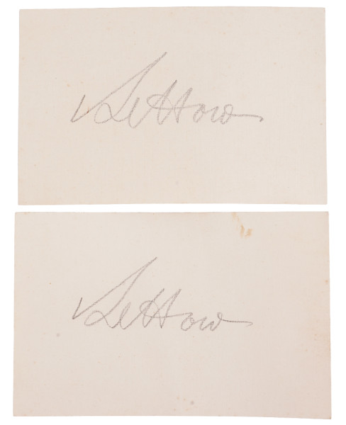 2 Karten mit der Unterschrift General Paul von Lettow-Vorbeck