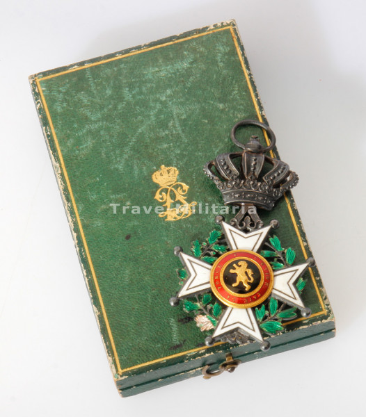 Belgien Leopold-Orden Ritterkreuz im Etui 2. Modell