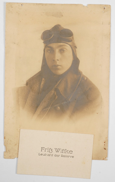 Foto Leutnant der Reserve Fritz Wittke Beobachter im 1.Weltkrieg