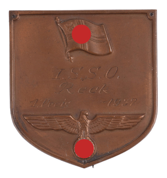 Kriegsmarine Sportplakette I.S.S.O. Reck 1. Preis 1937