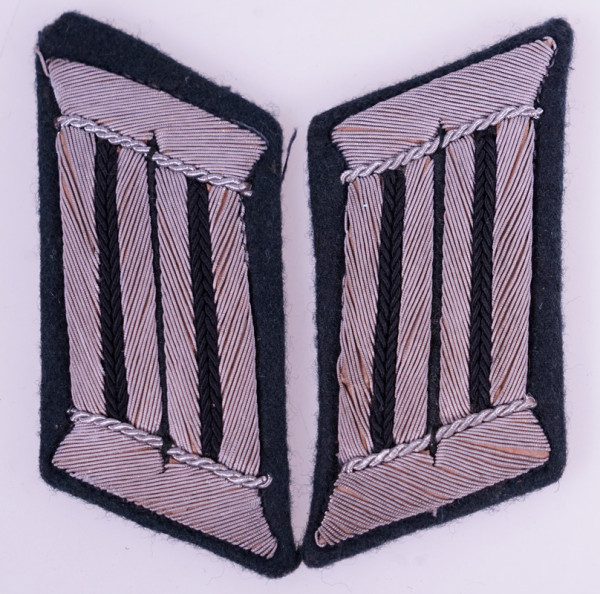 Wehrmacht Heer Paar Kragenspiegel für Offiziere der Pioniere