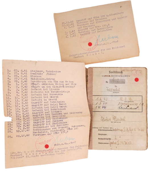 1x Soldbuch Henkel Panzer-Regiment 15 PKA-Silber II. Stufe