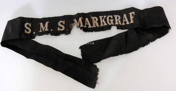 Kaiserlich Marine Mützenband "S.M.S. Markgraf"