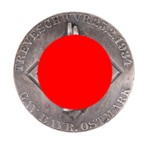 NSDAP Gau Bayr. Ostmark Treueschwur 1934 Teilnehmerabzeichen