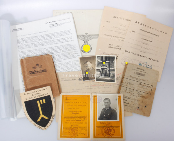 Nachlass Einsatzzahl 25-100 Gaebler Panzer-Artillerie-Regiment 75