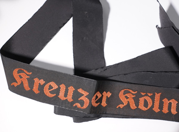 Kriegsmarine Mützenband "Kreuzer Köln"
