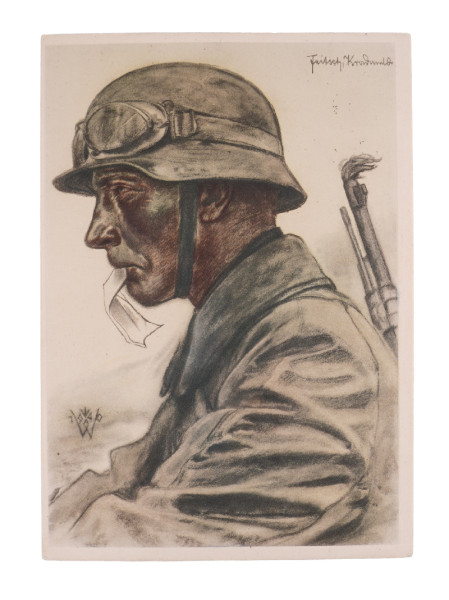 Willrich-Karte Kradmelder einer Panzer-Vorausabteilung 1940