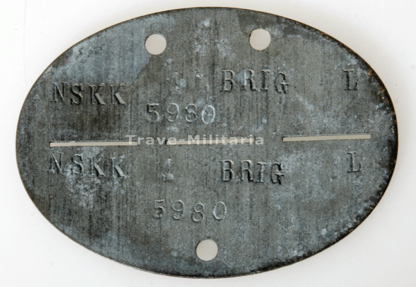 Erkennungsmarke NSKK 1 Brig L 5980