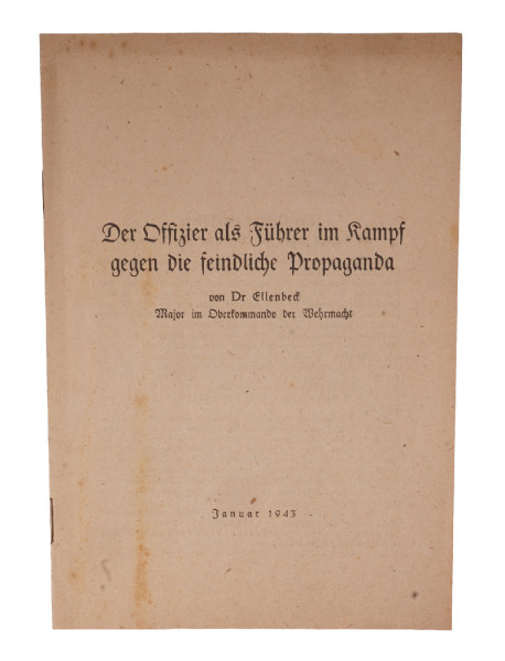 Heft "Der Offizier als Führer im Kampf gegen die feindliche Propaganda"
