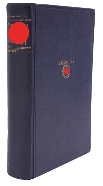 Mein Kampf Volksausgabe 1941 mit Siegerurkunde 6. Ers. Mar. Art. Abt.