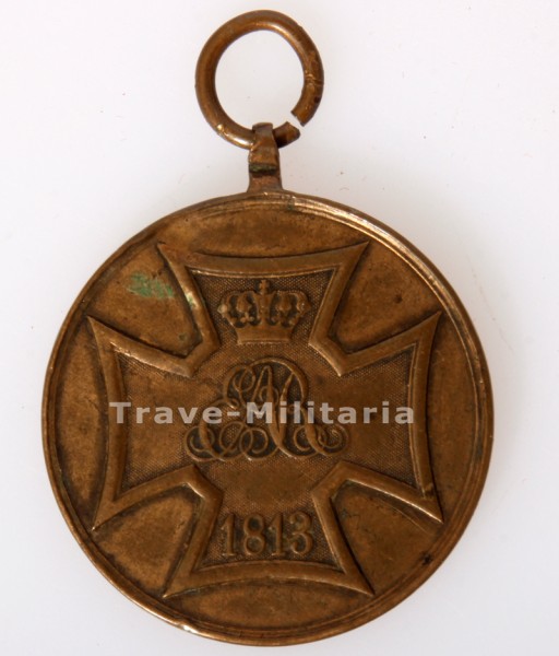 Hannover Kriegsdenkmünze für die Freiwilligen von 1813