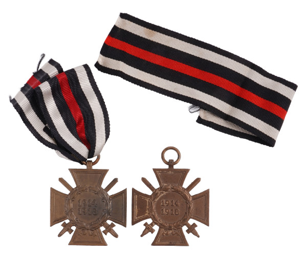 2x Ehrenkreuz für Frontkämpfer