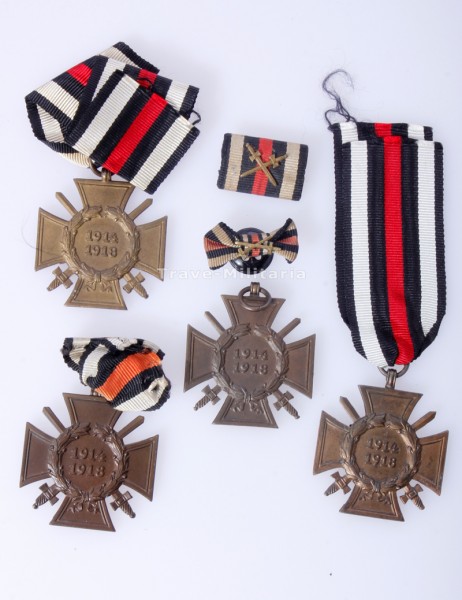 4x Ehrenkreuz für Frontkämpfer