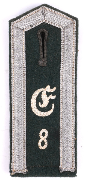 Wehrmacht Heer Schulterklappe Unteroffizier Ergänzungseinheit I.R.8