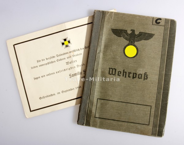 Wehrpass Chudziak Art. Reg. 76 und Pz. Artillerie-Regiment 76