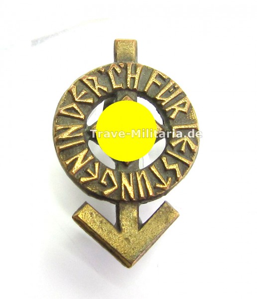 Miniatur HJ Leistungsrune in Bronze