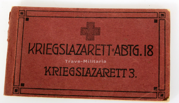 Postkartenblock Kriegslazarett Abtg. 18 Kriegslazarett 3.