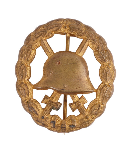 Verwundetenabzeichen in Gold 1918 durchbrochen
