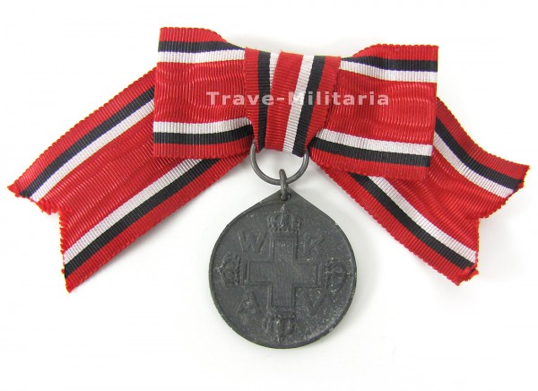 Preußen Rote Kreuz Medaille 3. Klasse 1898 an Damenschleife