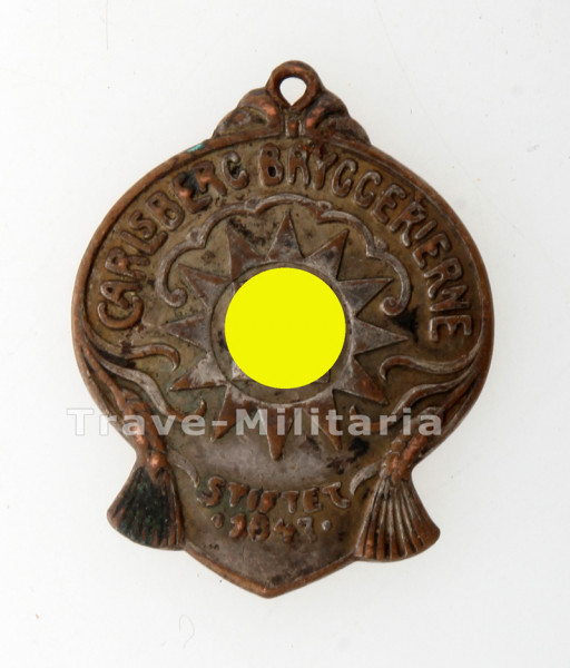 Dänemark Carlsberg Brauerei Medaille mit Hakenkreuz