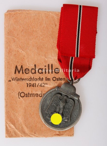 Medaille Winterschlacht im Osten in Verleihungstüte