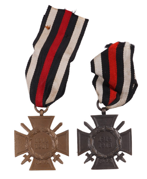 2x Ehrenkreuz für Frontkämpfer