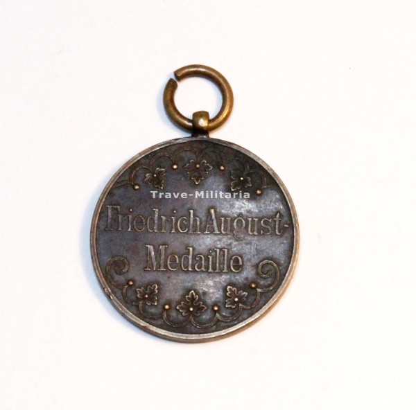 Sachsen Friedrich August Medaille 1905 in Bronze