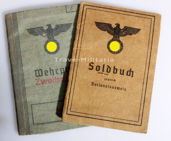 Wehrpaß und Soldbuch Ewald I.R.33, 80 u. 253