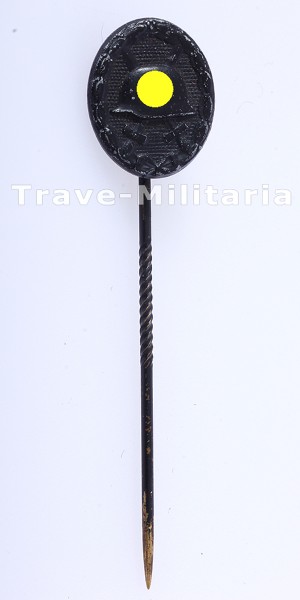 16mm Miniatur Verwundetenabzeichen in Schwarz