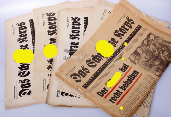 5x Zeitschrift "Das Schwarze Korps"