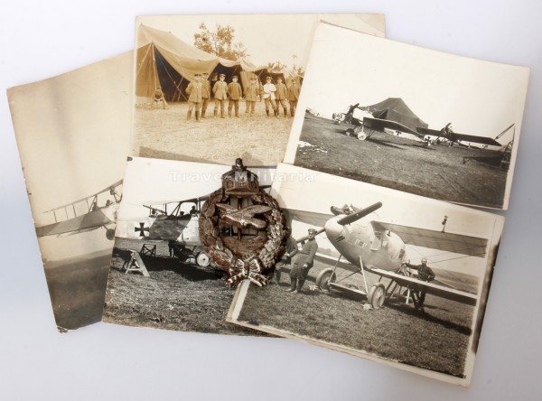 Flieger-Erinnerungsabzeichen 1914 u. Fotos