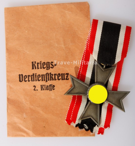 Kriegsverdienstkreuz 2. Klasse ohne Schwerter mit Verleihungstüte