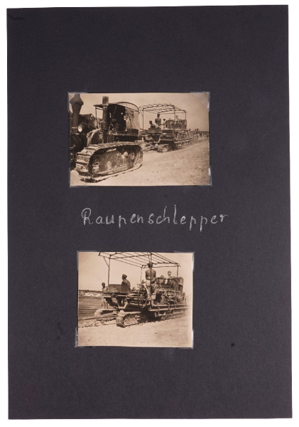 2 Fotos Raupenschlepper